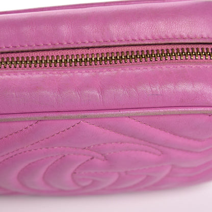 Gucci Calfskin Matelasse Mini GG Marmont Chain Shoulder Bag Candy Mousse 14 of 21