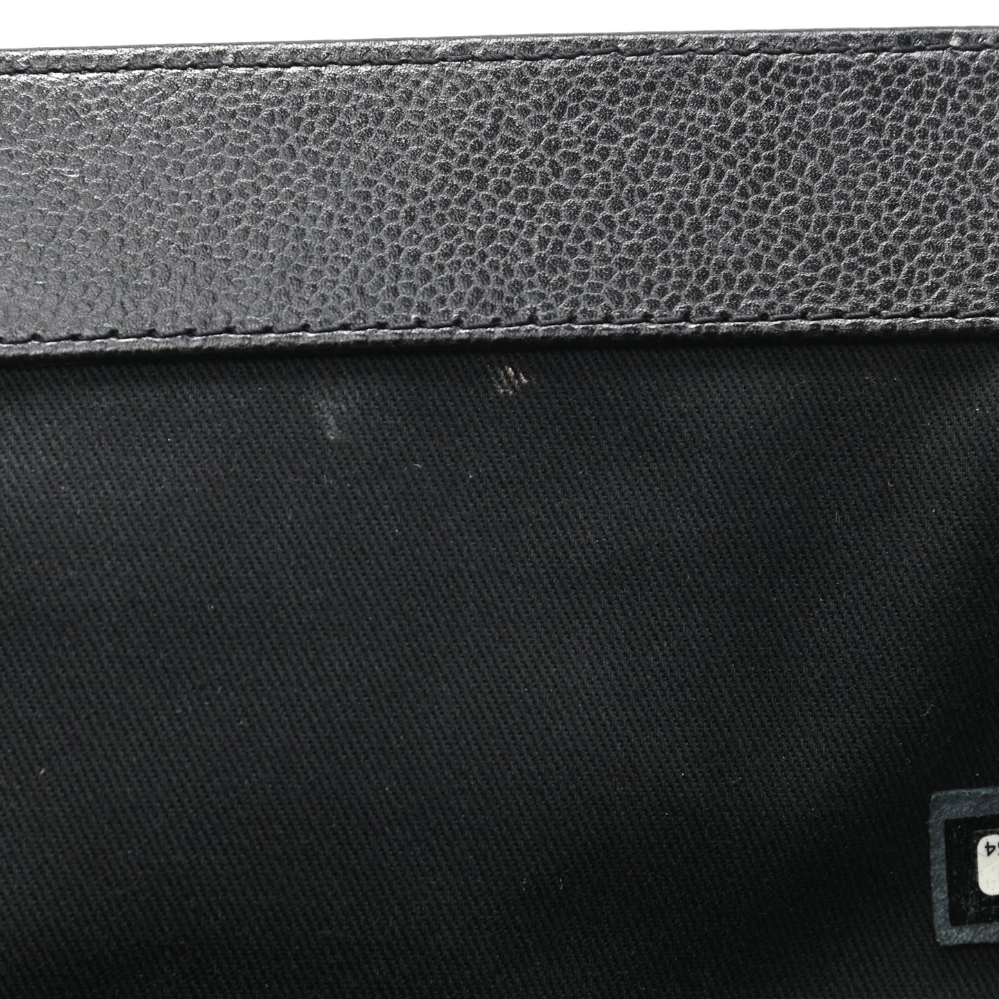 Caviar Quilted CC Clutch Black