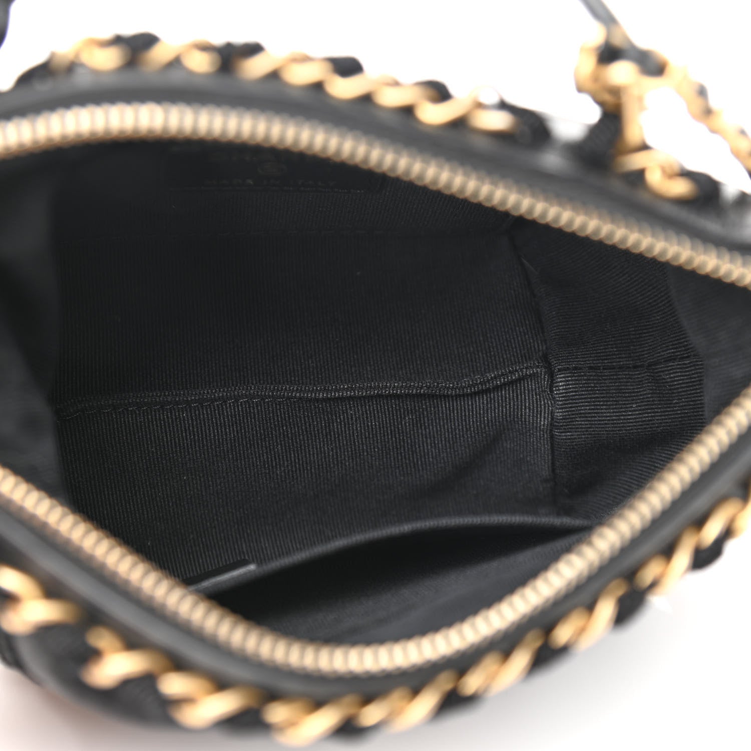Chanel Nylon Grosgrain Quilted Lifestyle Clutch with Chain Black 4 of 10