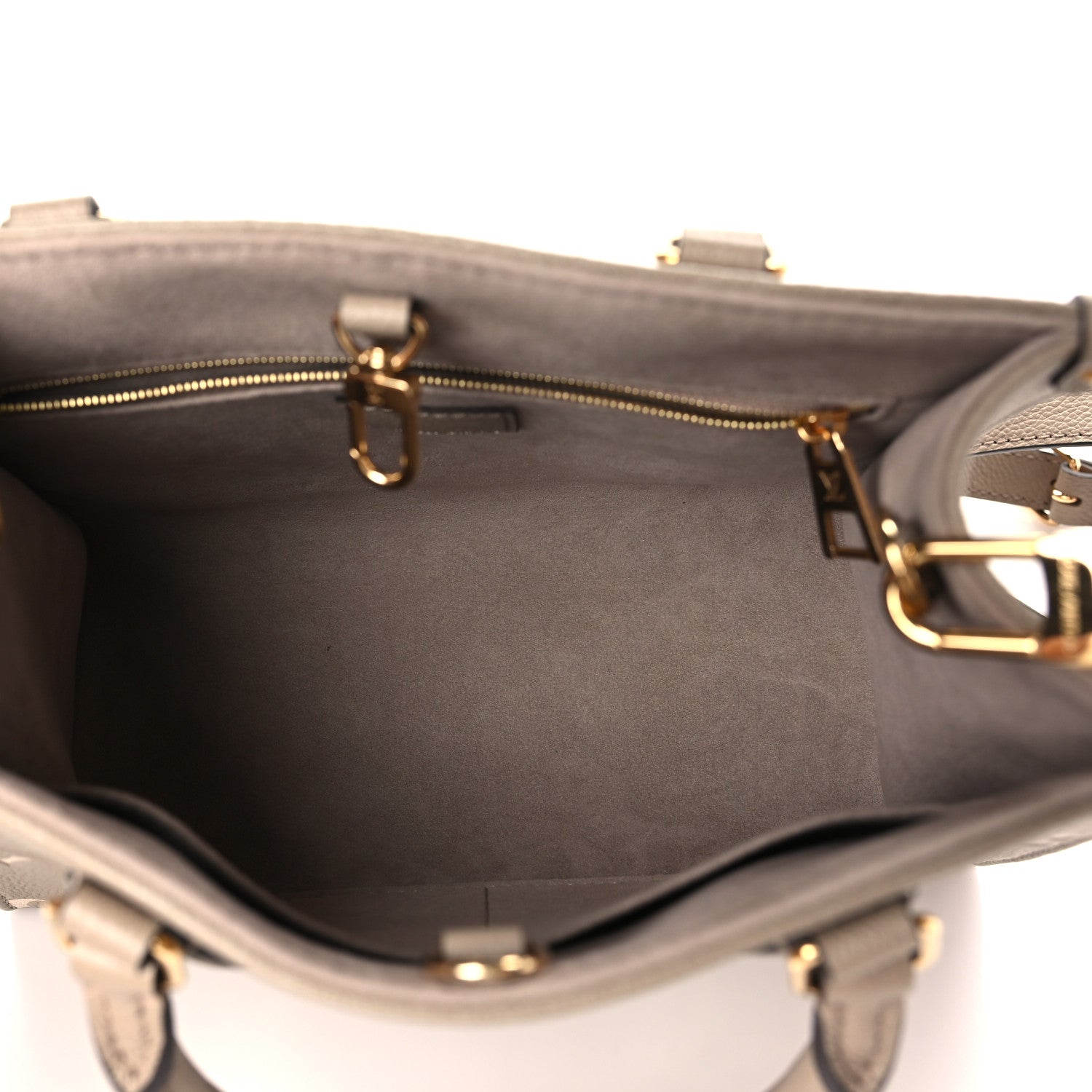 Louis Vuitton Empreinte Monogram Giant Onthego PM Tourterelle Creme 5 of 9