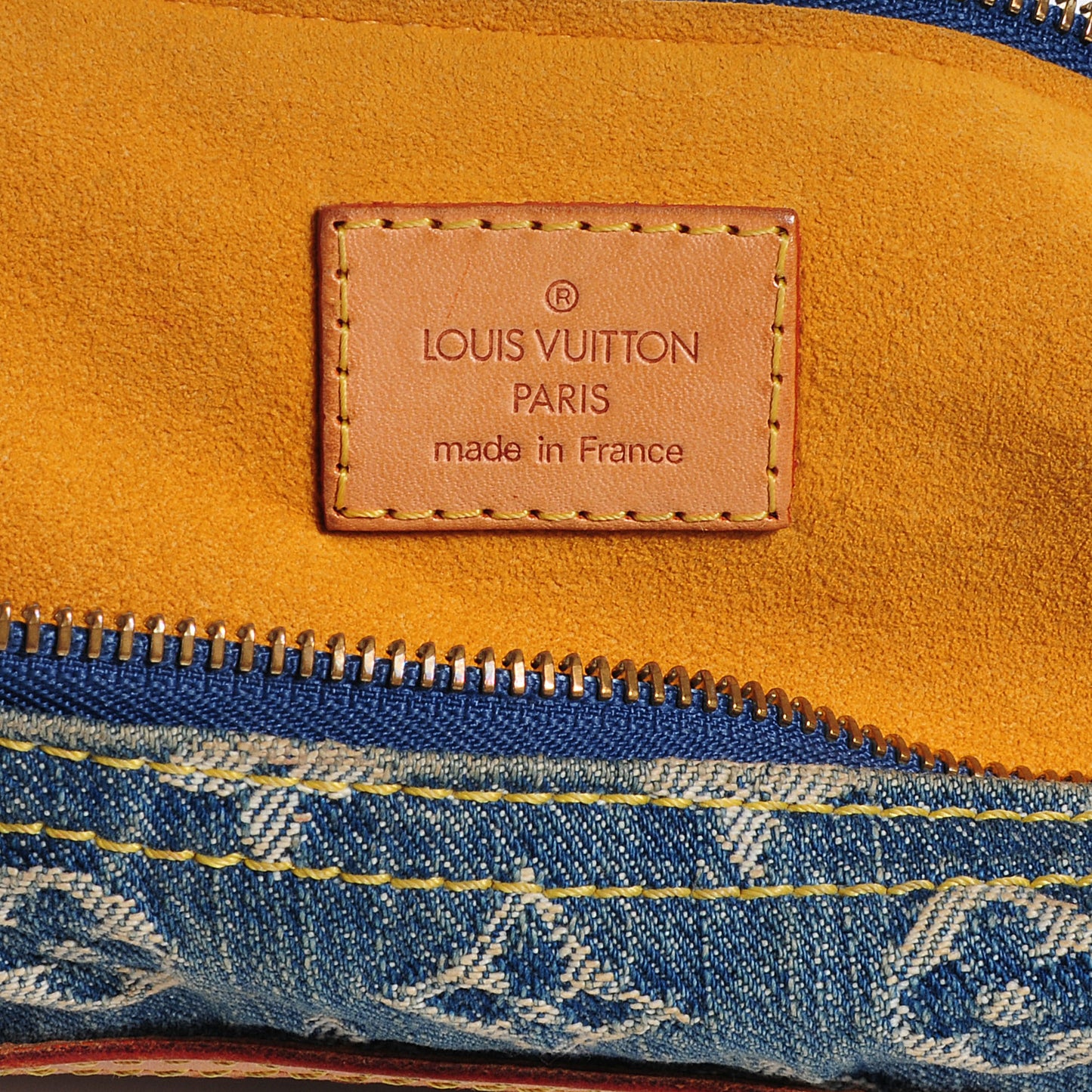 Monogram Denim Baggy PM Blue