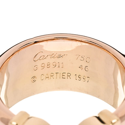 Cartier 18K Pink Yellow White Gold 8mm C De Cartier Ring 46 3.75 4 of 4