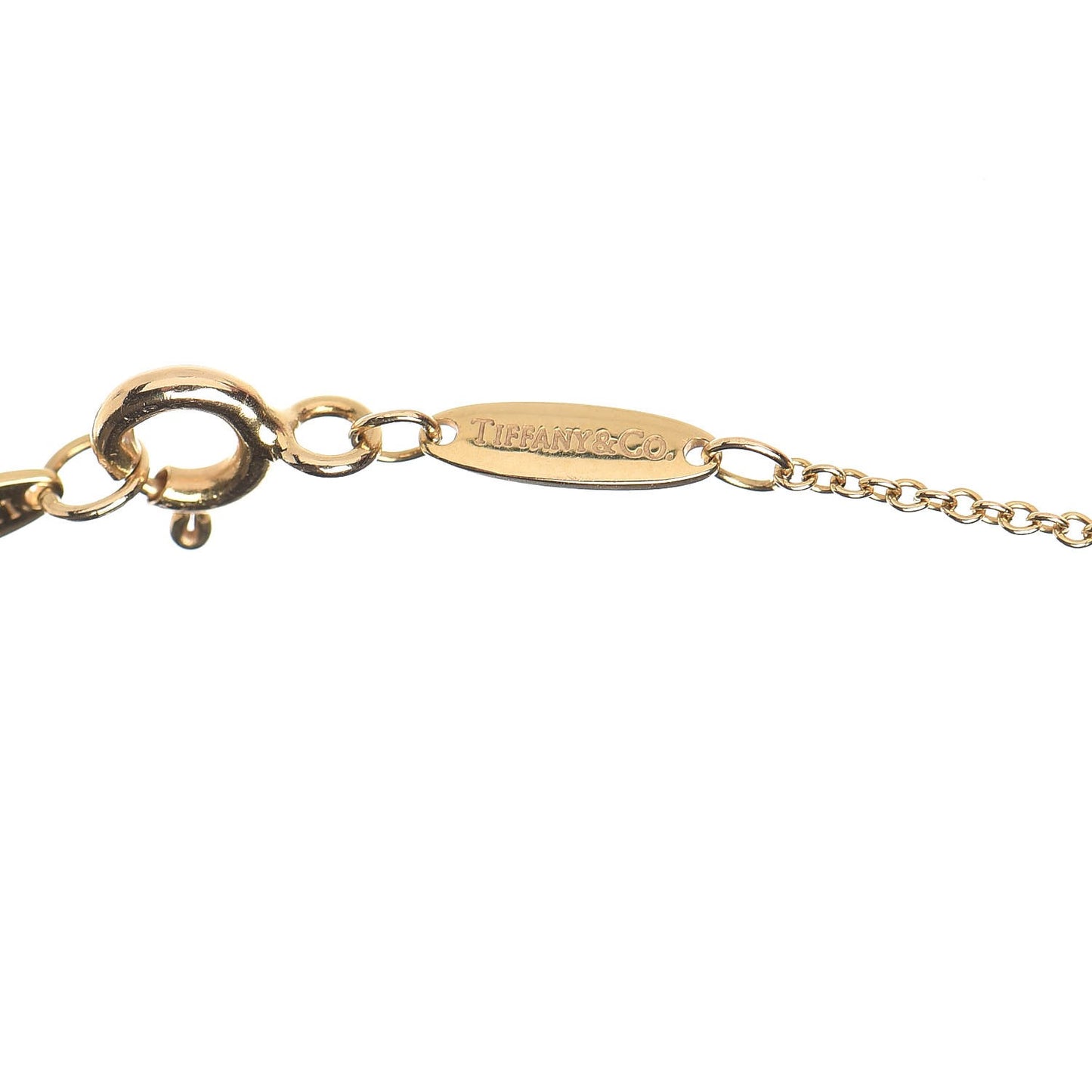 18K Yellow Gold Diamond .12ct Elsa Peretti Diamonds by the Yard Pendant Necklace