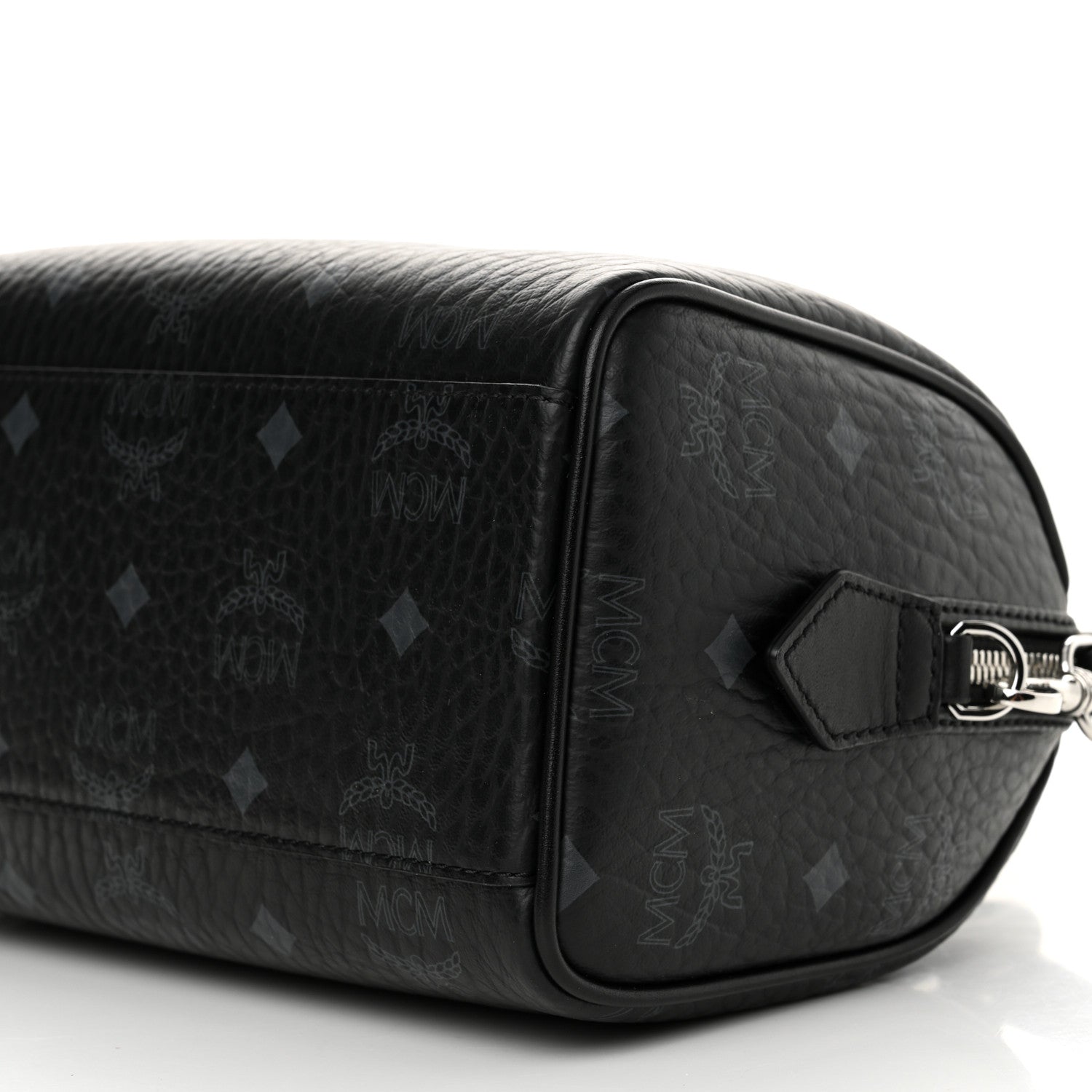MCM Visetos Small Ella Boston Bag Black 10 of 10