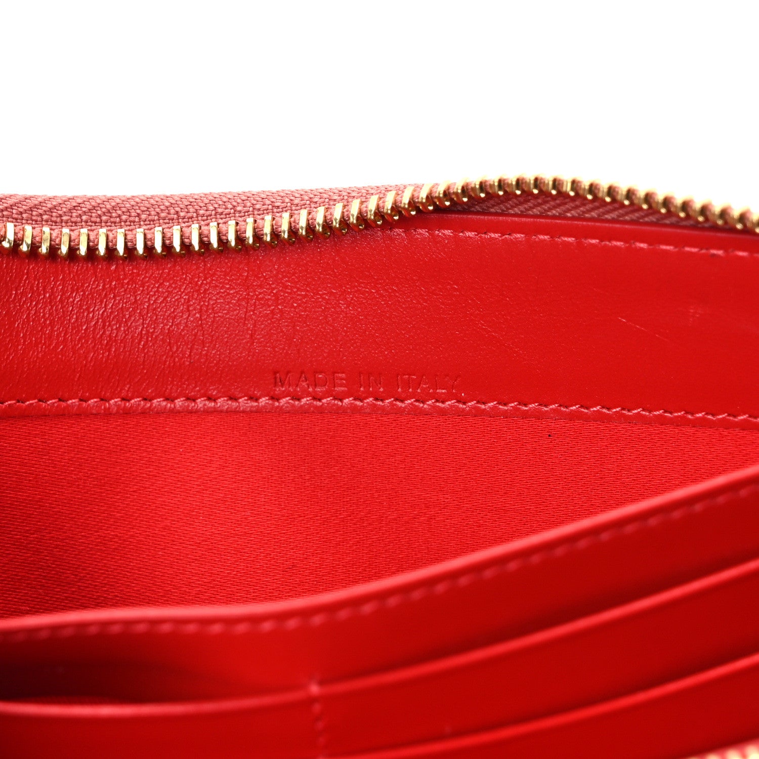 Christian Louboutin Calfskin Panettone Spiked Zip Around Wallet Pink 7 of 9