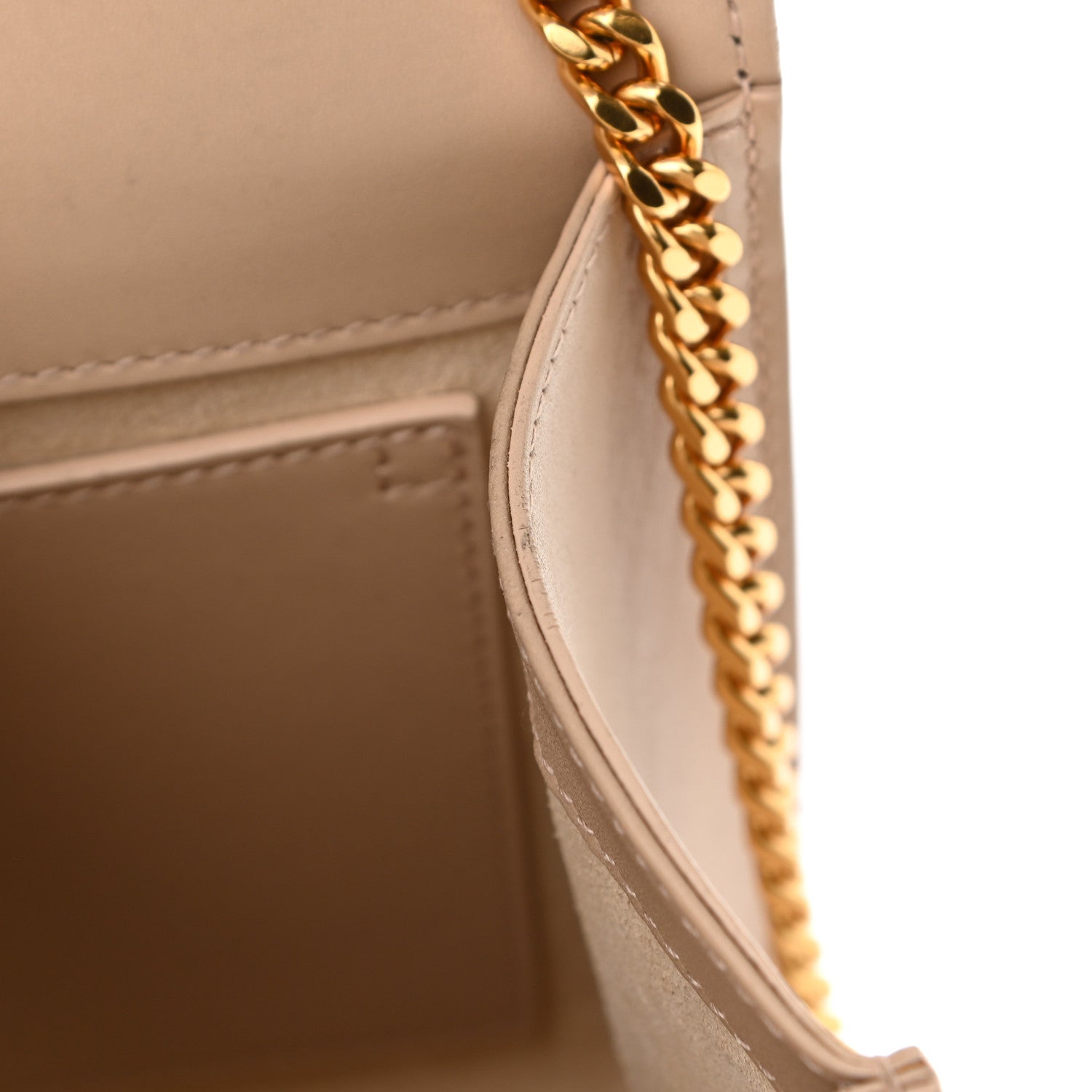 Saint Laurent Smooth Calfskin Medium Classic Monogram Kate Tassel Satchel Nude Powder 13 of 16