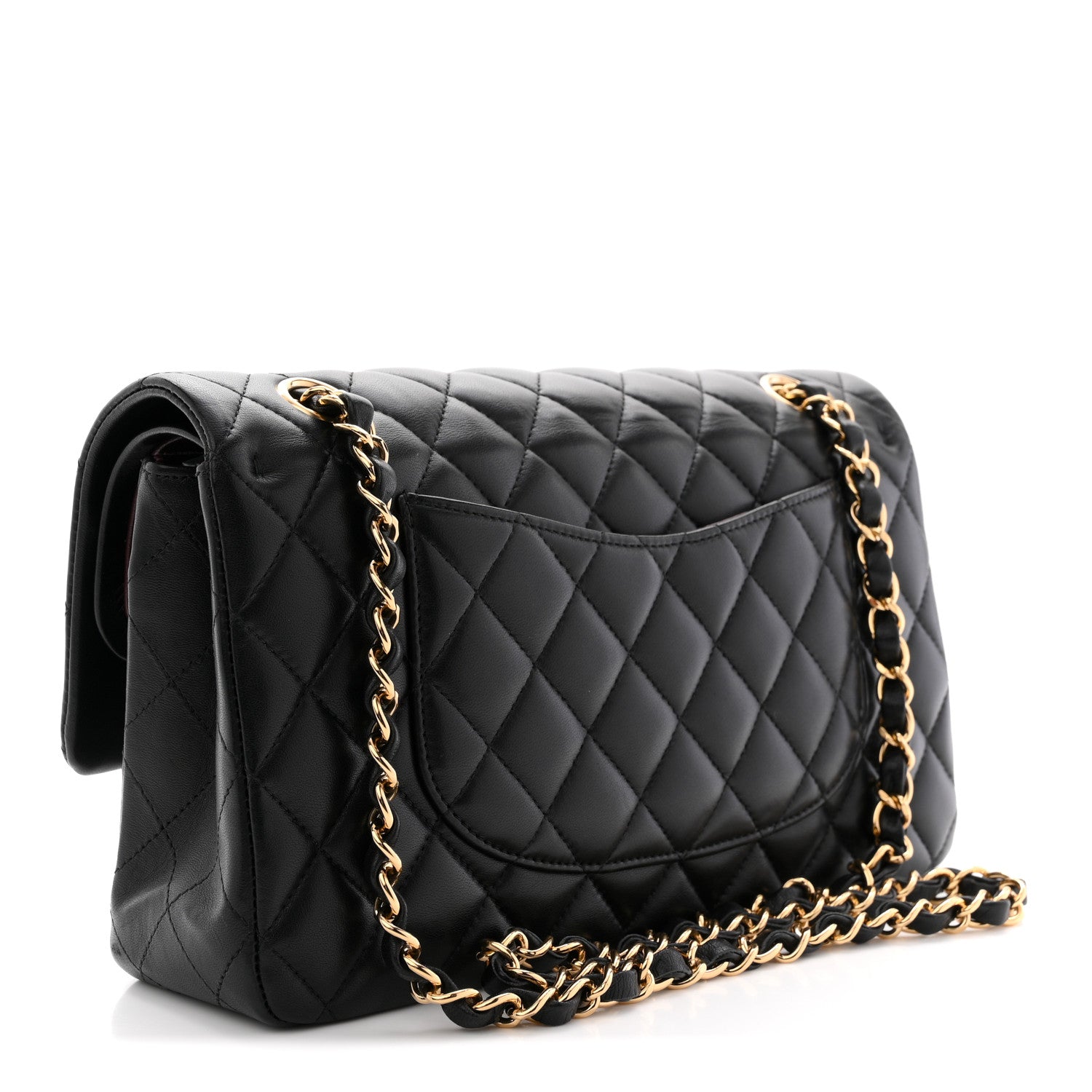 Chanel Lambskin Quilted Medium Double Flap Black 3 of 11