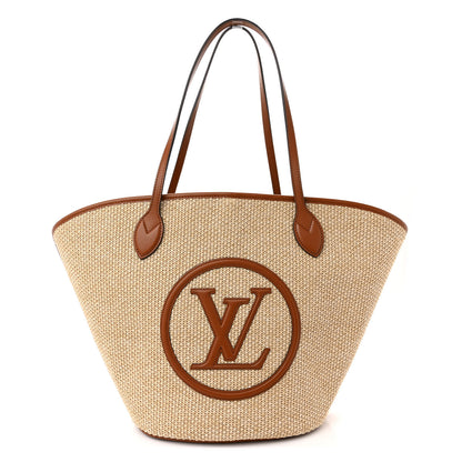 Louis Vuitton Raffia Saint Jacques Tote Caramel 1 of 13