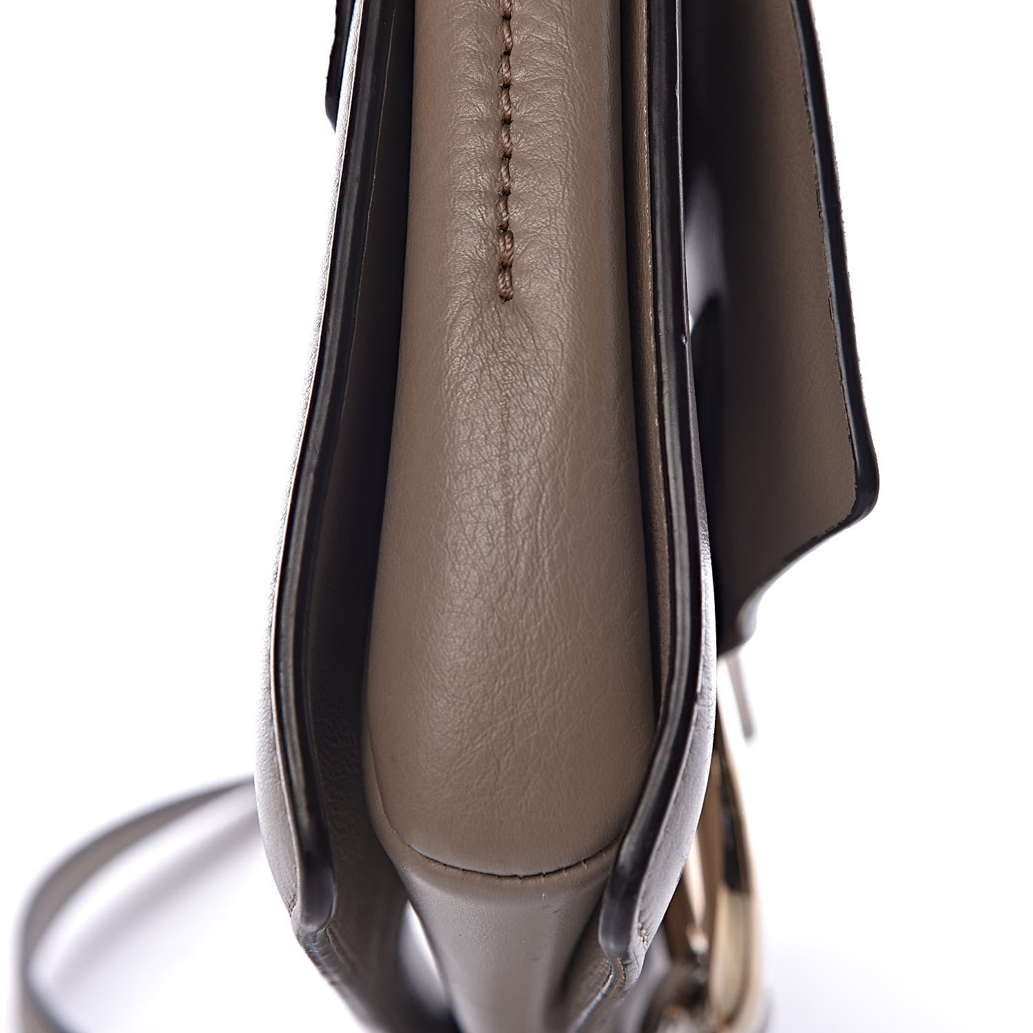 Chloe Suede Calfskin Small Faye Shoulder Bag Motty Grey 10 of 17