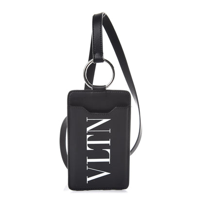 Valentino Garavani Calfskin VLTN Phone Case Black 1 of 6