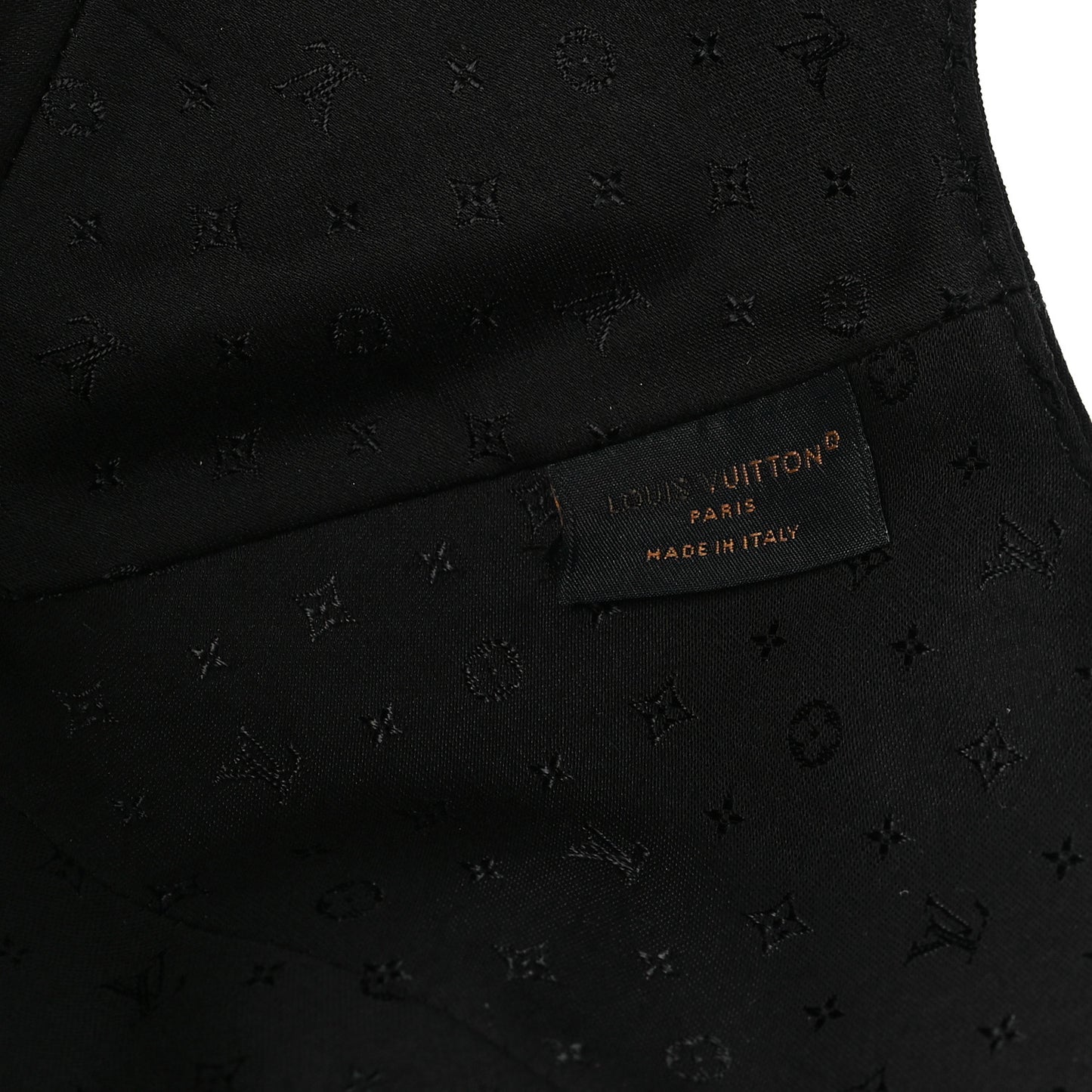 Cotton LV Signature Cap M Black