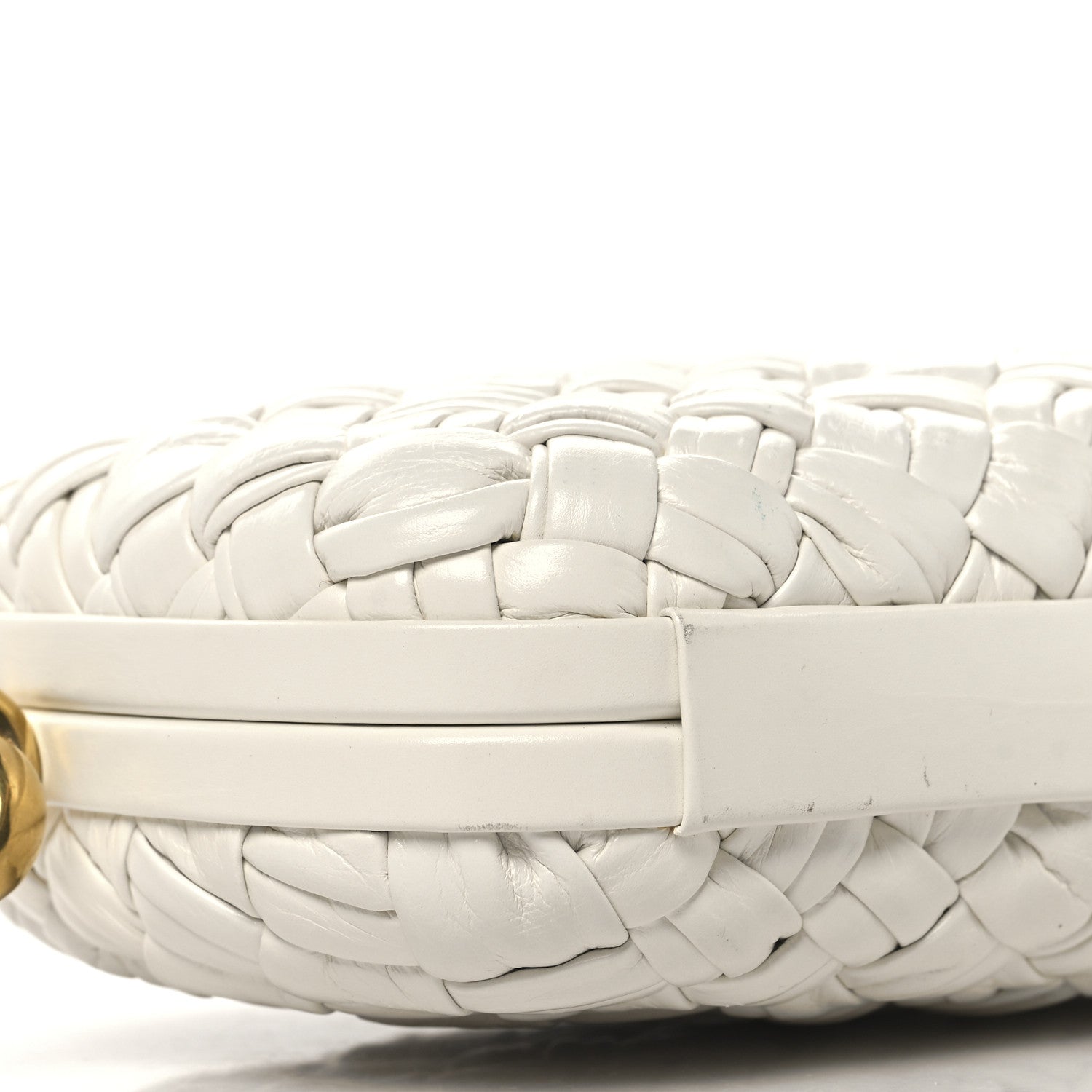 Bottega Veneta Foulard Intrecciato Knot On Strap White 8 of 10