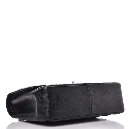 Chanel Caviar Quilted Jumbo Double Flap Black 7 of 13