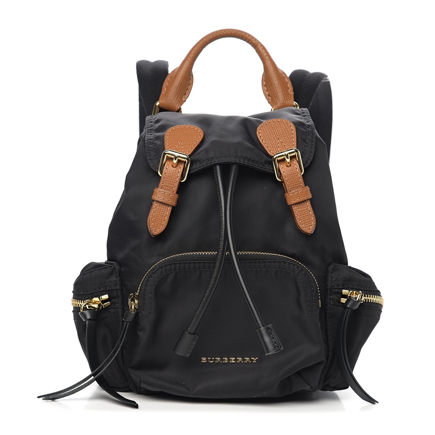 Nylon Small Rucksack Backpack Black