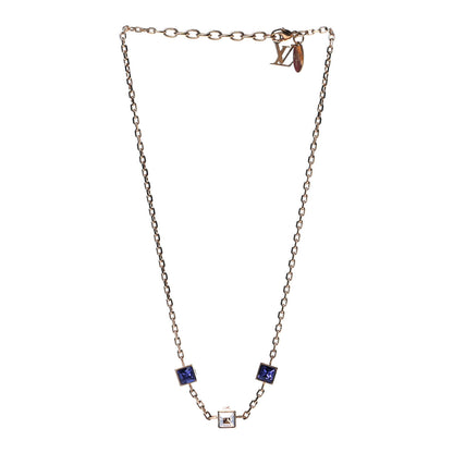 Louis Vuitton Swarovski Gamble Short Necklace Azur 2 of 4