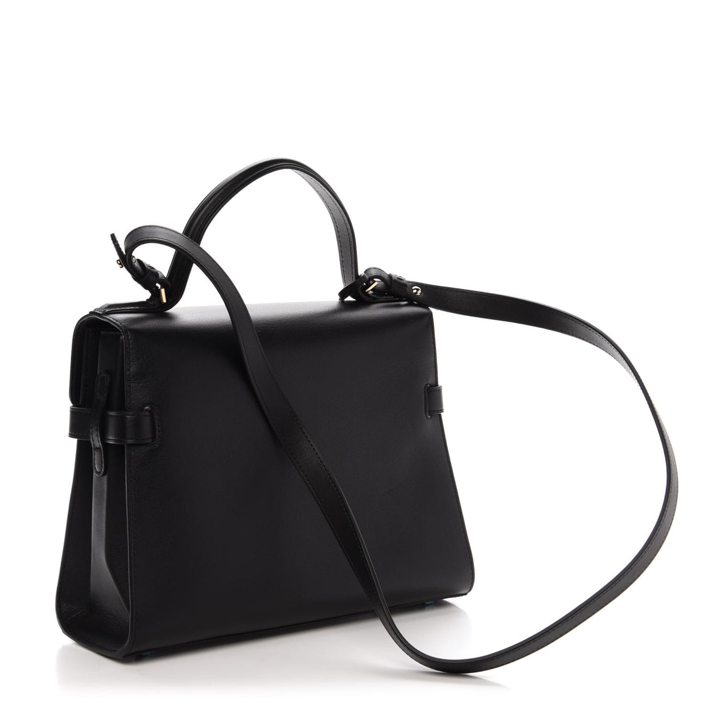 Calfskin MM Tempete Satchel Black