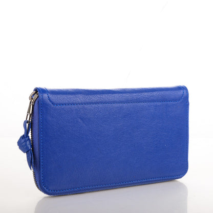 Proenza Schouler Lambskin PS1 Large Zip Around Wallet Royal Blue 3 of 6