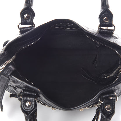 Balenciaga Chevre Silver Metallic Edge Hardware Mini City Black 5 of 18