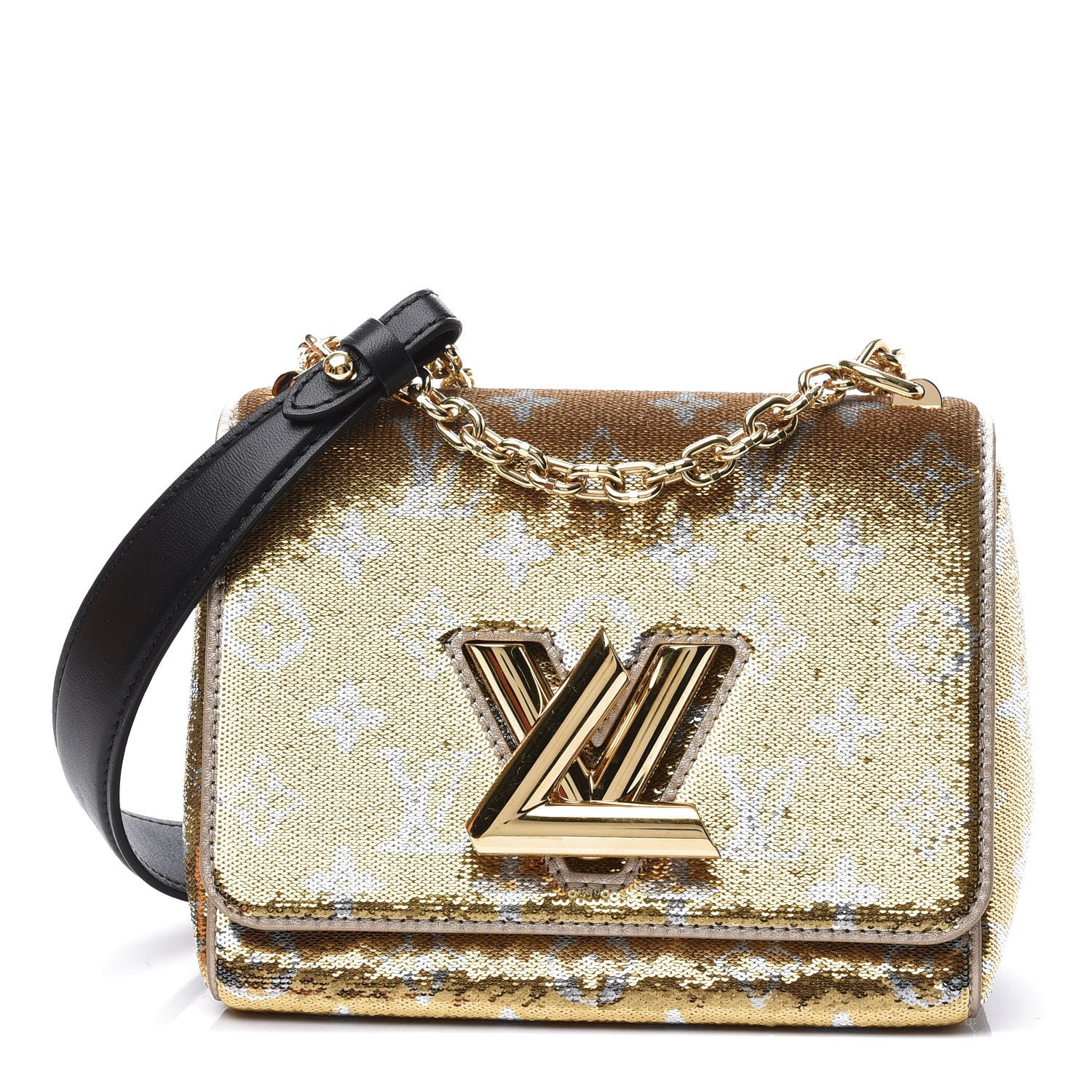 Louis Vuitton Monogram Sequins Twist PM Gold Silver 1 of 9