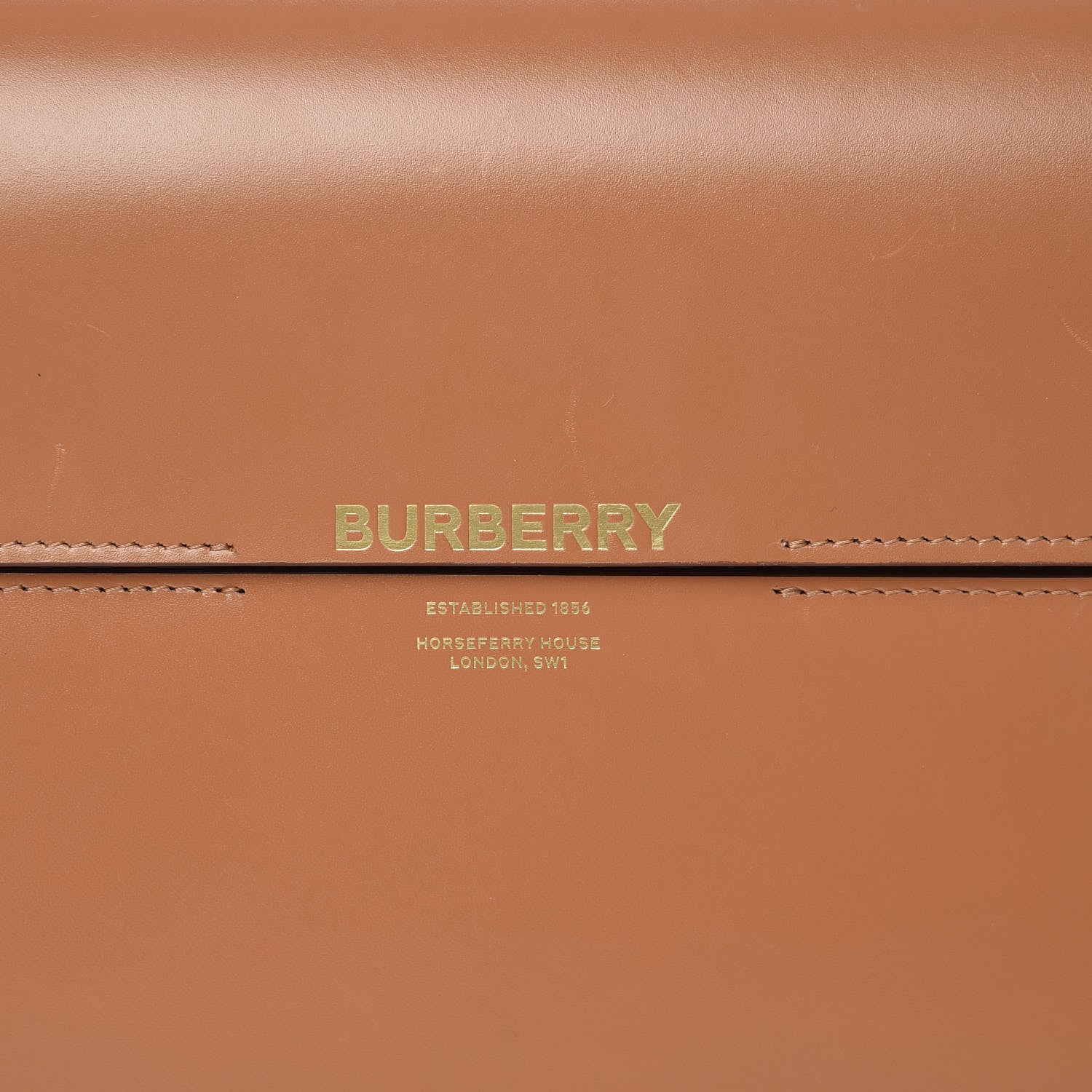 Burberry Calfskin Two Tone Large Grace Bag Nutmeg Pale Blue 7 of 12