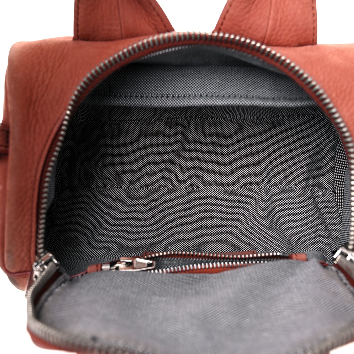 Nubuck Mini Rockie Silver Hardware Terra Cotta