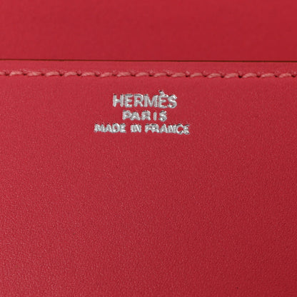 Hermes Tadelakt Medor 23 Clutch Rose Lipstick 6 of 6