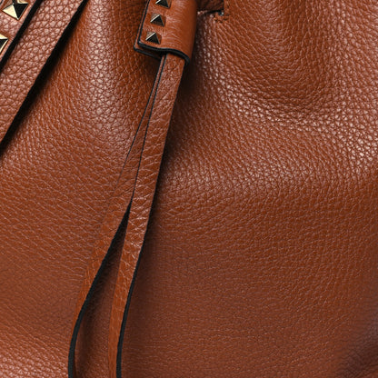 Valentino Garavani Grained Calfskin Rockstud Small Bucket Bag Selleria 7 of 9