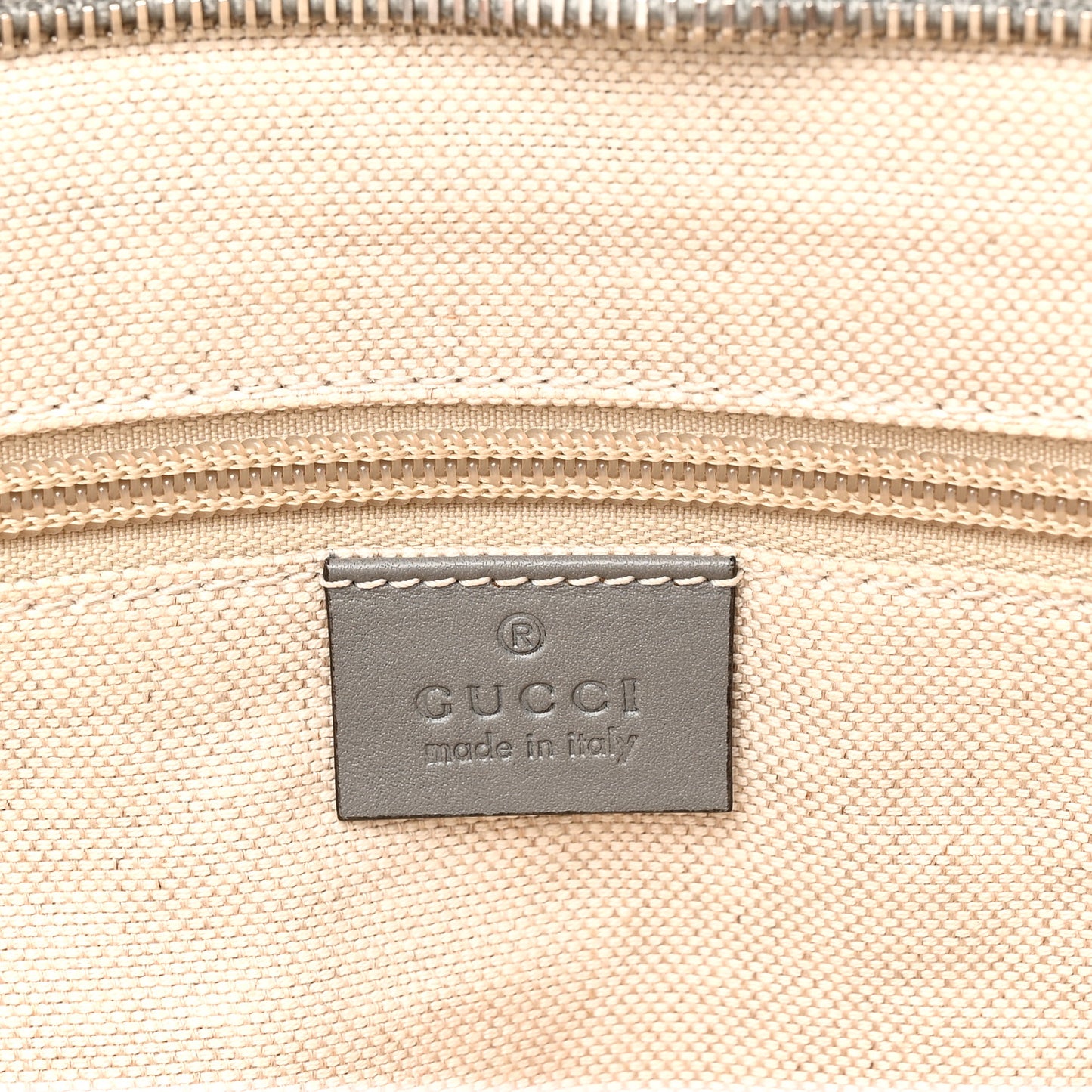GG Supreme Monogram Medium Zippered Tote Grey