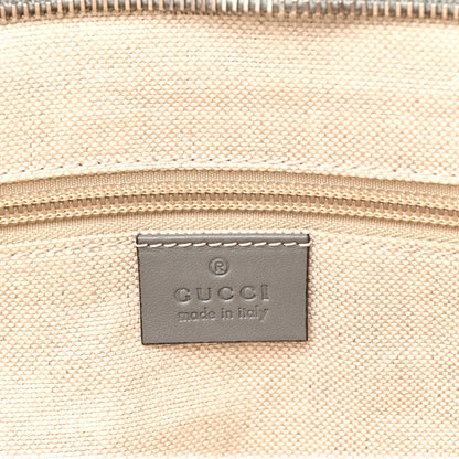 Gucci GG Supreme Monogram Medium Zippered Tote Grey 6 of 10