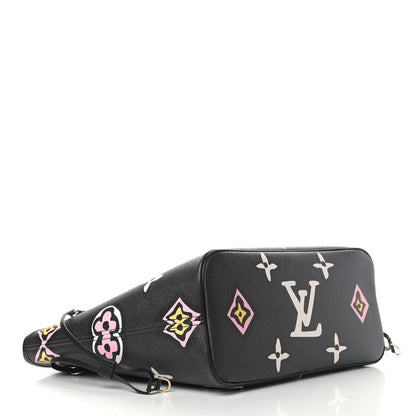 Louis Vuitton Monogram Giant Wild At Heart Neverfull MM Black 4 of 5