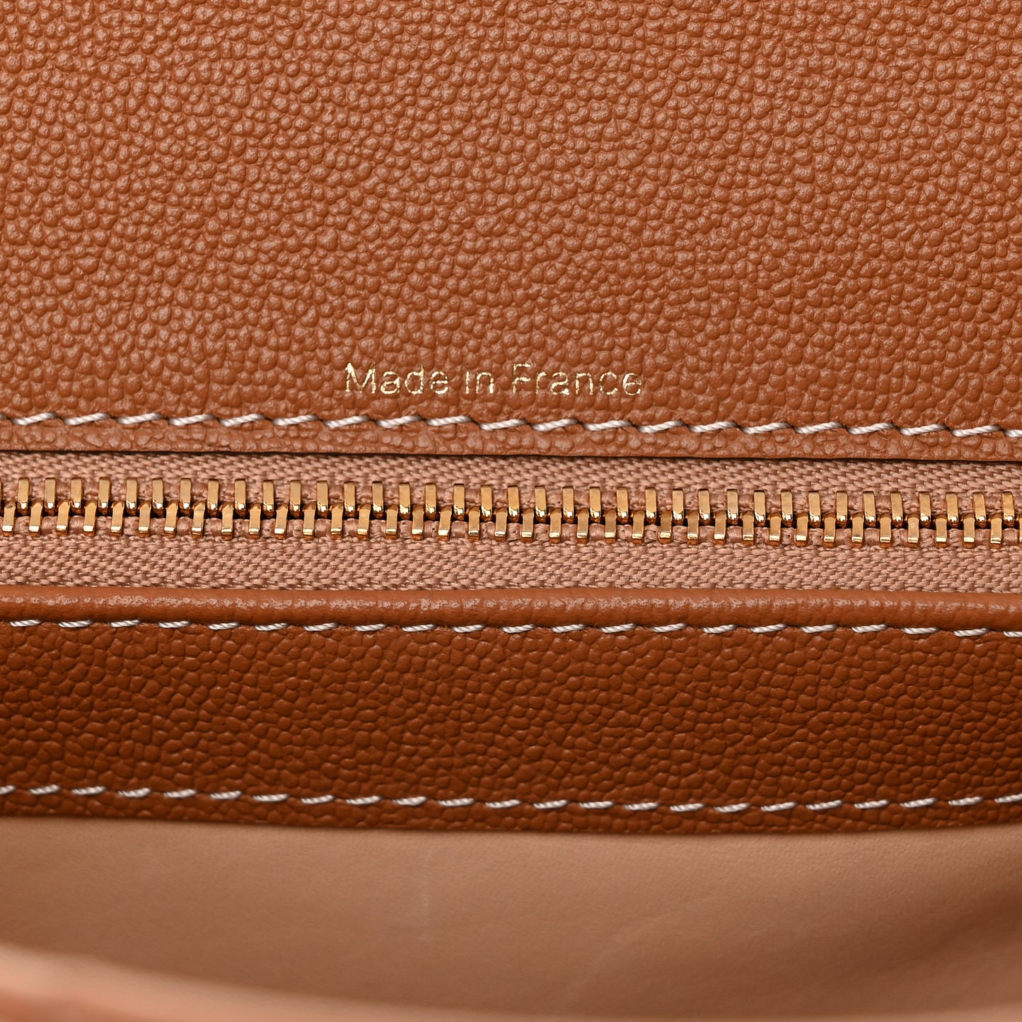 Grained Rodeo Calfskin Surpique PM Brillant Satchel Vegetal Ivory