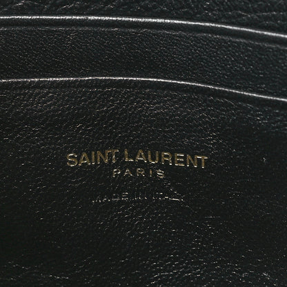 Saint Laurent Grain De Poudre Matelasse Monogram Mini Lou Camera Bag Black 6 of 10