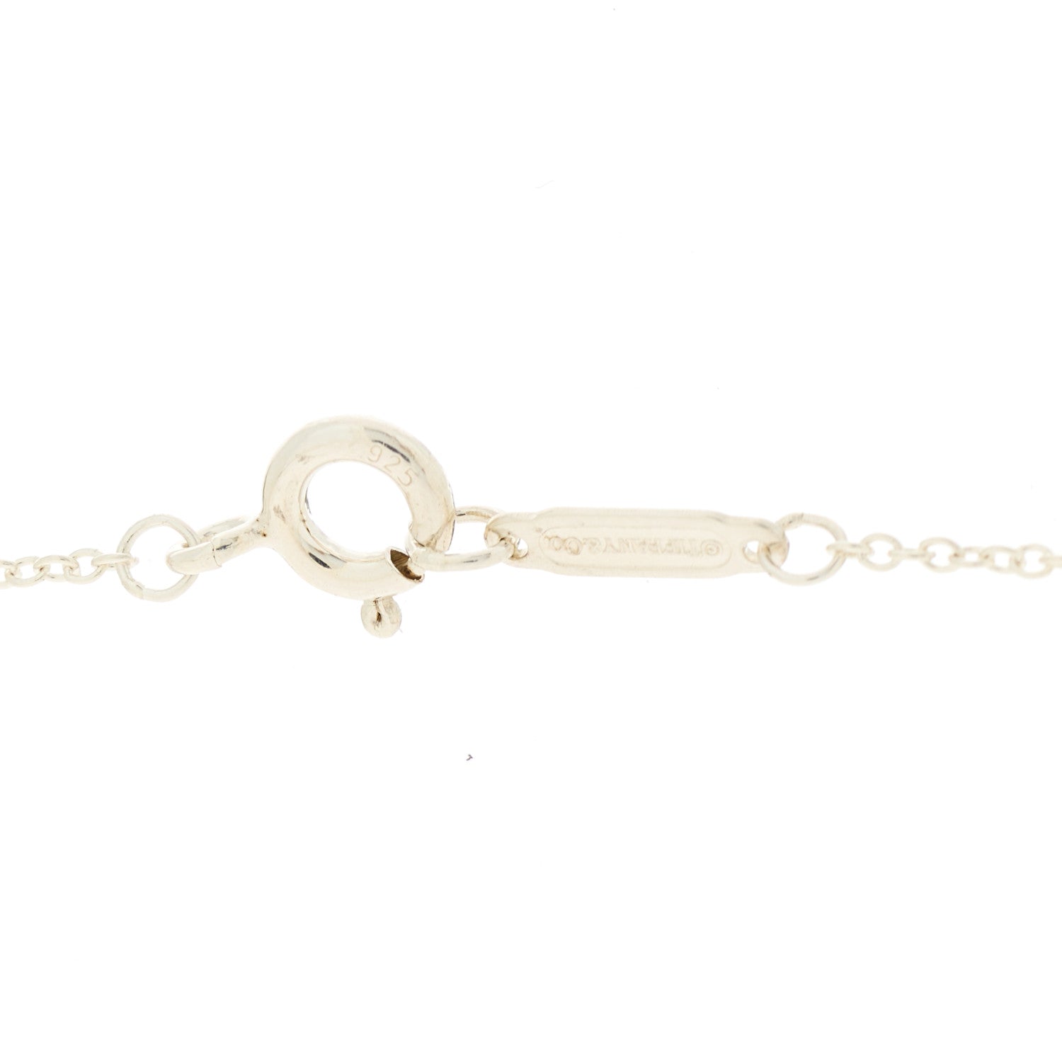 Tiffany Sterling Silver Rubedo Small Interlocking Circles Pendant Necklace 5 of 5