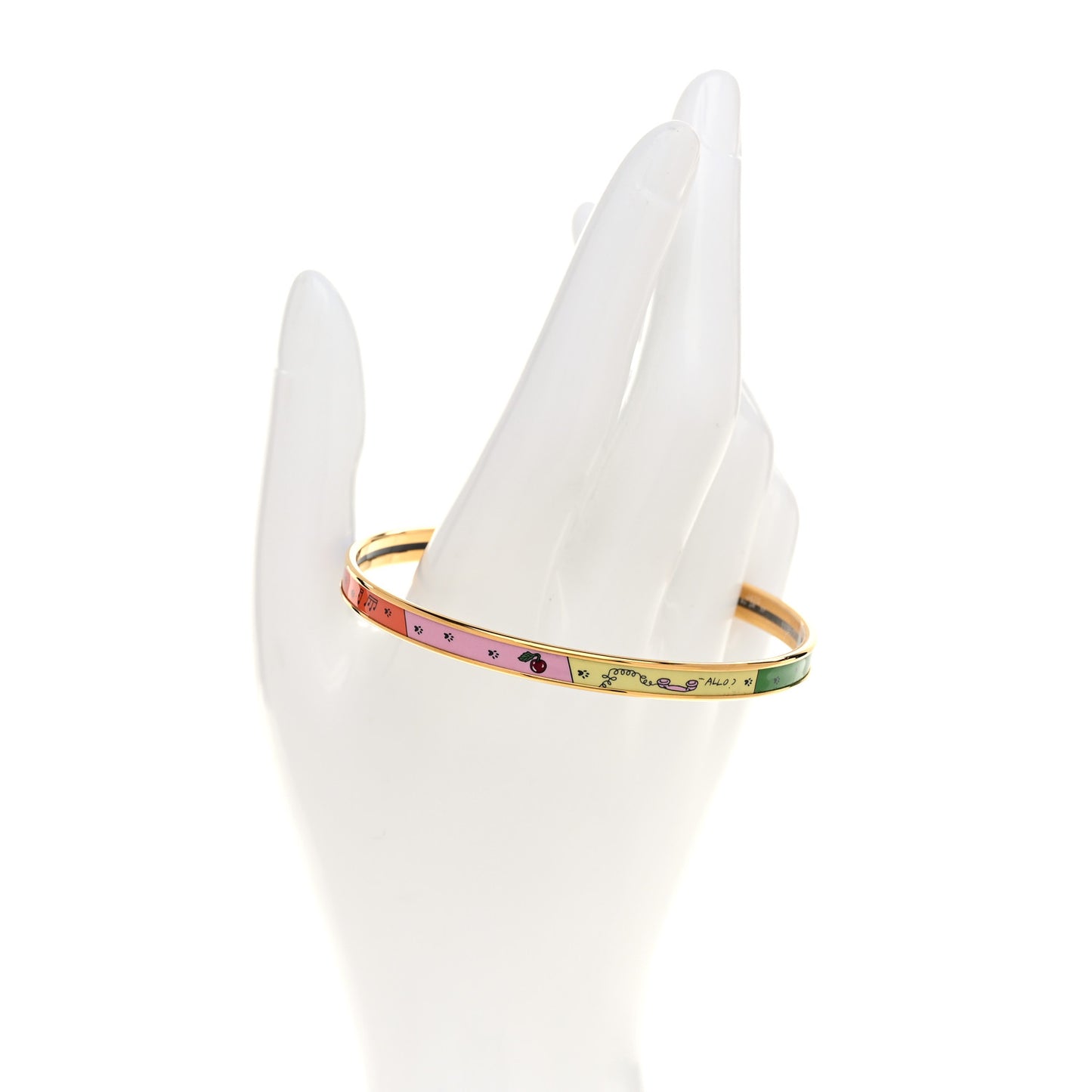 Enamel Printed Extra Narrow Mystere au 24 Bracelet 70 Casaque