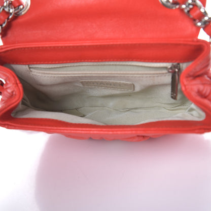 Chanel Washed Lambskin Quilted Mini Chain Around Flap Red 5 of 7