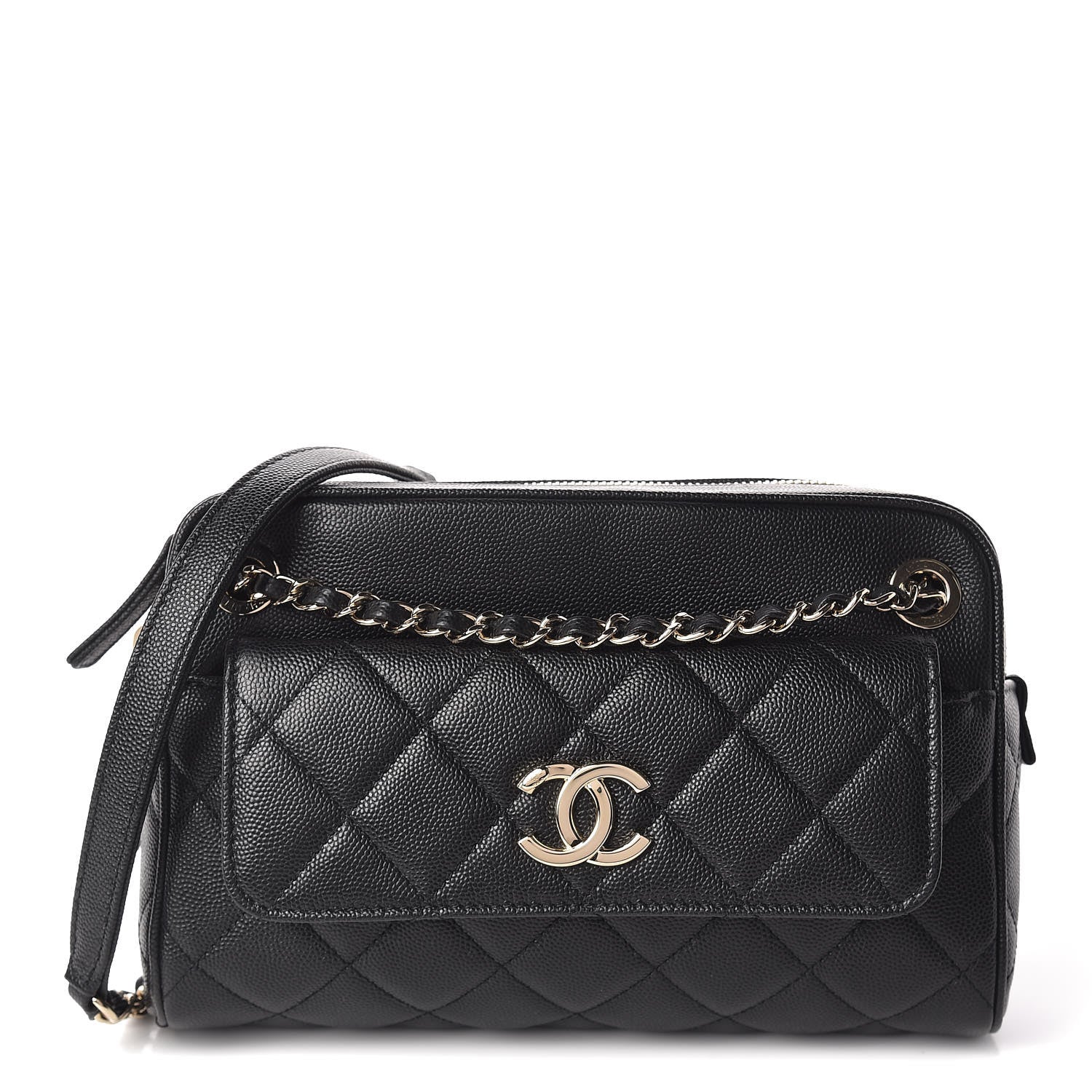 Chanel Caviar Quilted Small In & Out Camera Case Black 1 of 11