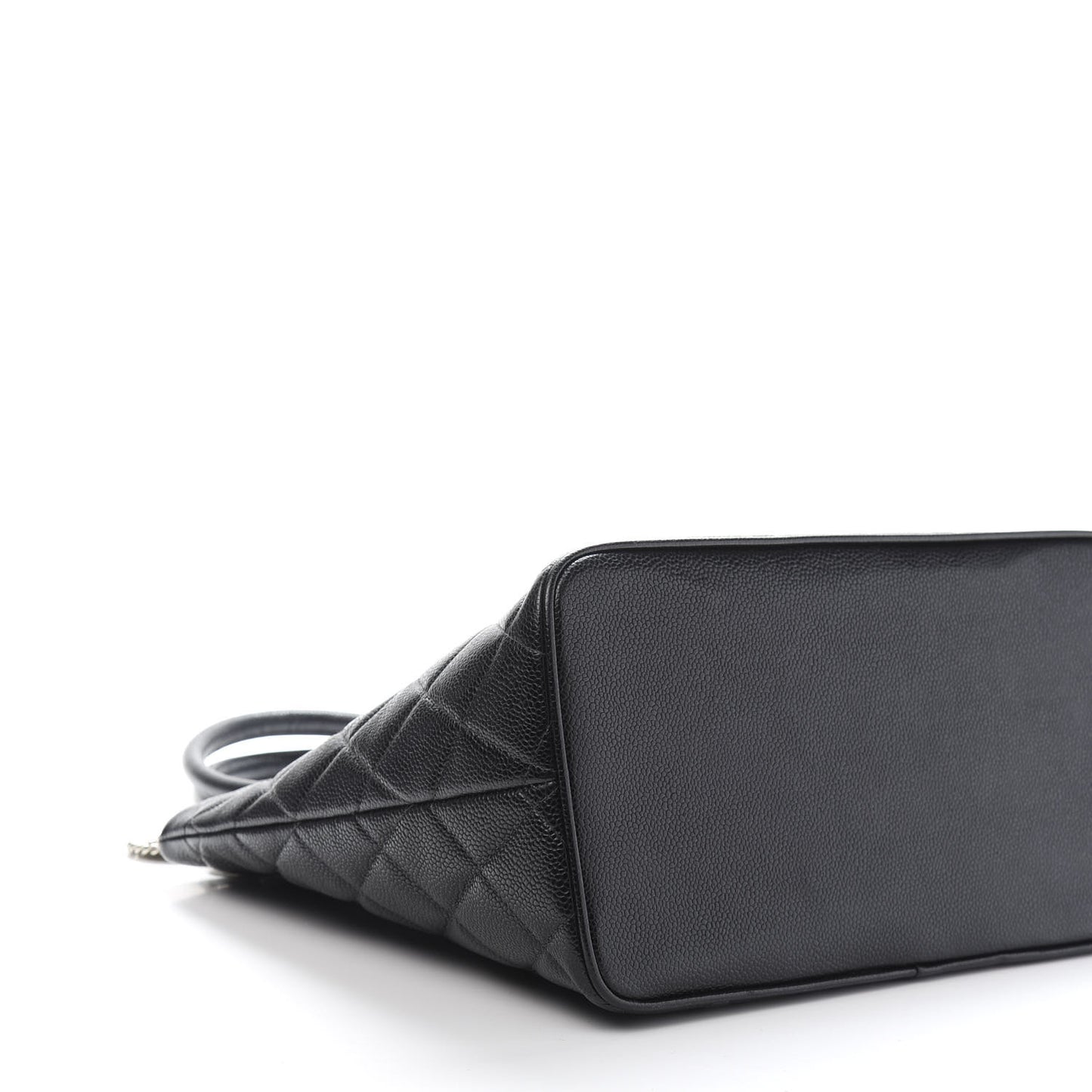Caviar Quilted Medallion Tote Black