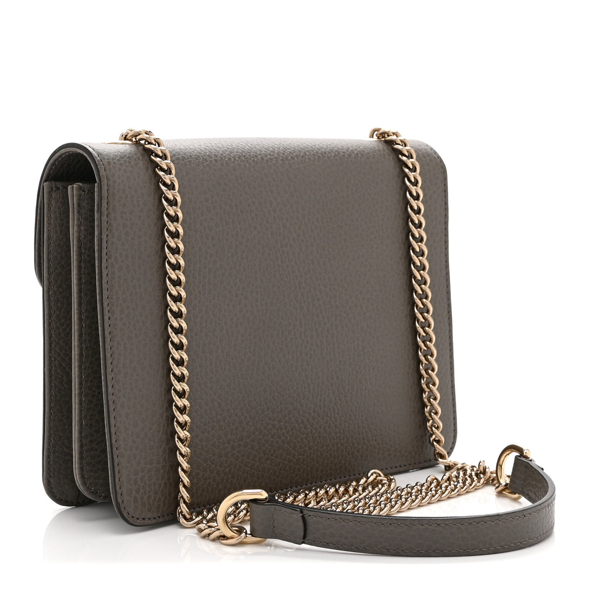 Dollar Calfskin Small Interlocking G Shoulder Bag Loess