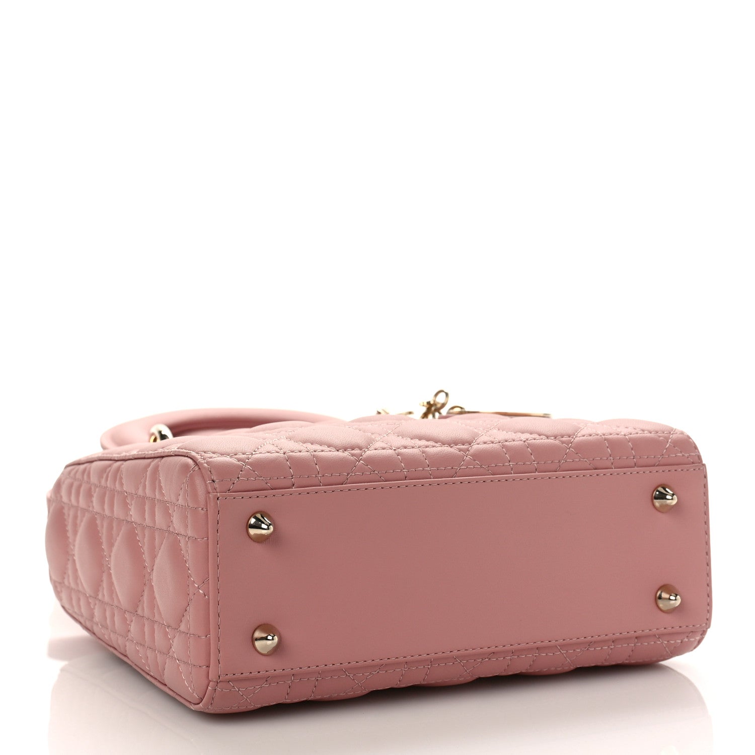 Christian Dior Lambskin Cannage Small My ABCDior Lady Dior Antique Pink 4 of 8