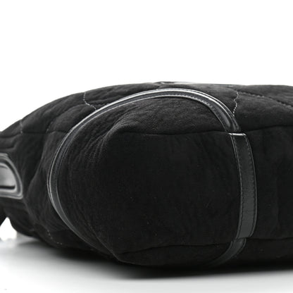 Chanel Microsuede Quilted Rodeo Drive Hobo Black 7 of 9