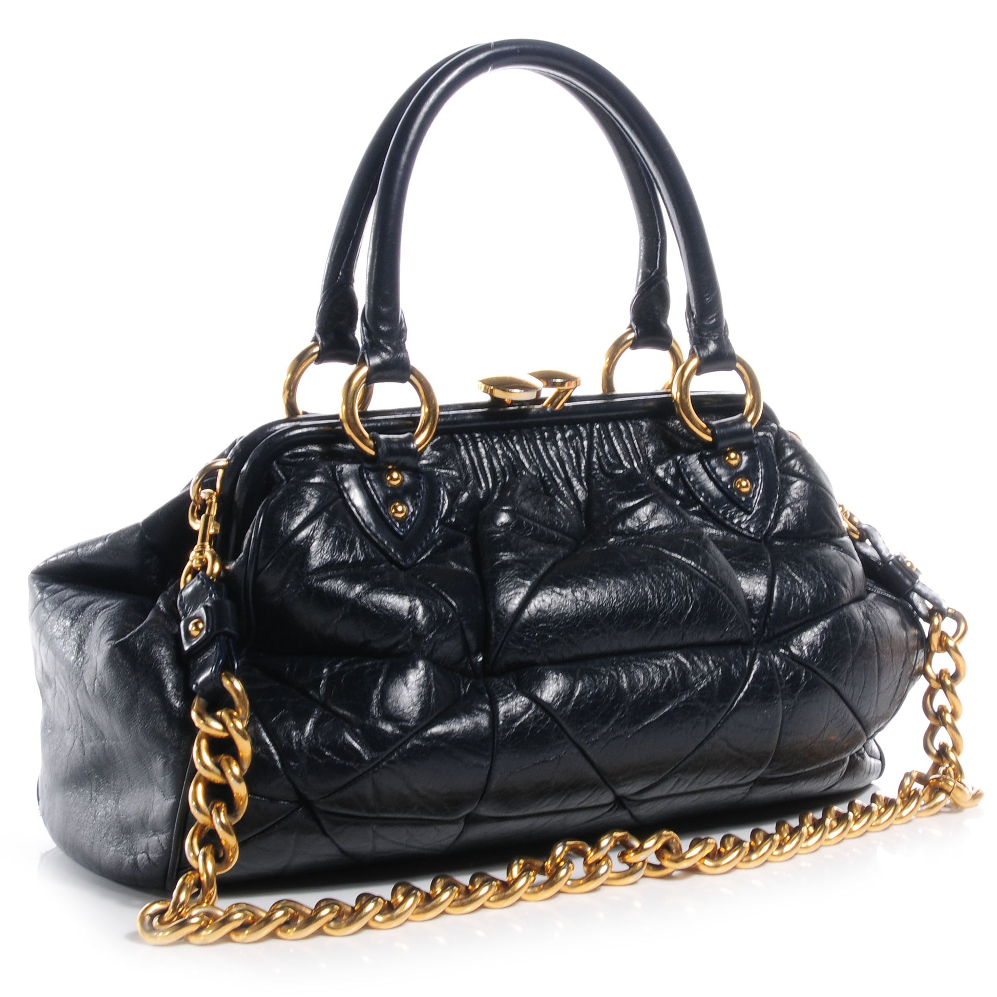 Marc Jacobs Leather Patchwork Stam Indigo 3 of 7