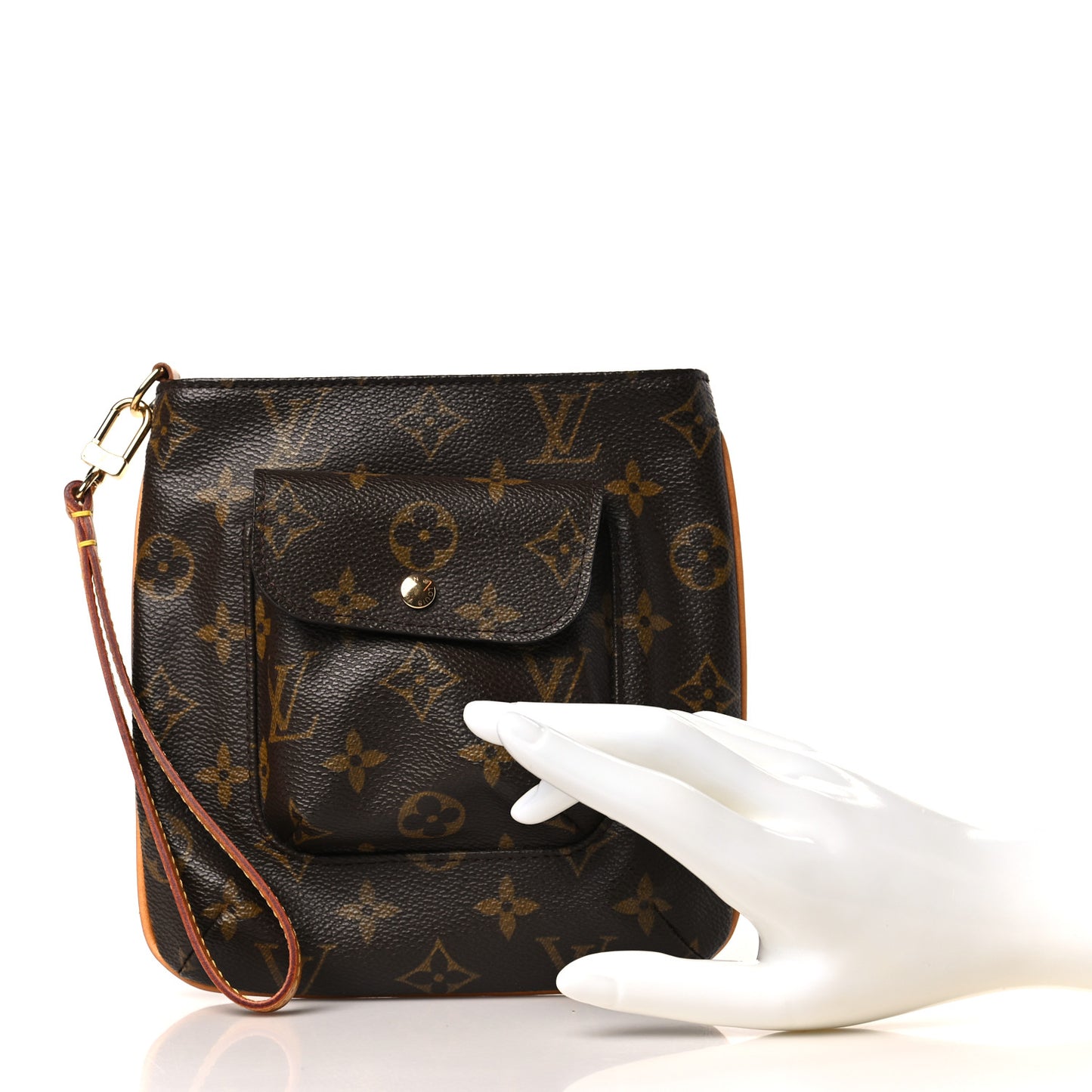 Monogram Partition Wristlet