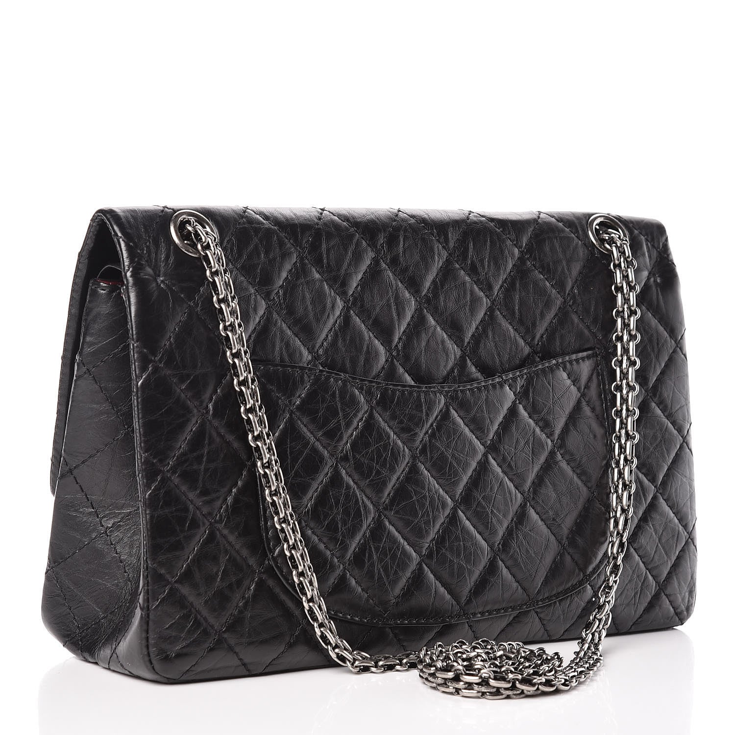 Chanel Aged Calfskin Quilted 2.55 Reissue 226 Flap Black 3 of 9