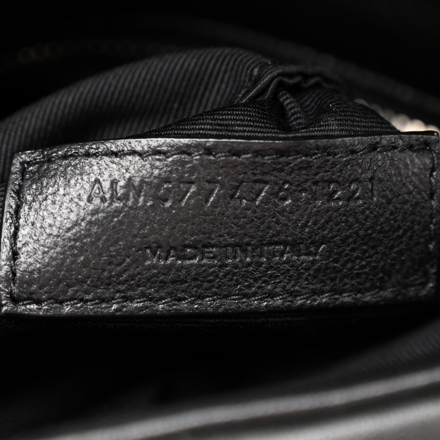 Lambskin Quilted Toy Loulou Puffer Monogram Chain Satchel Black
