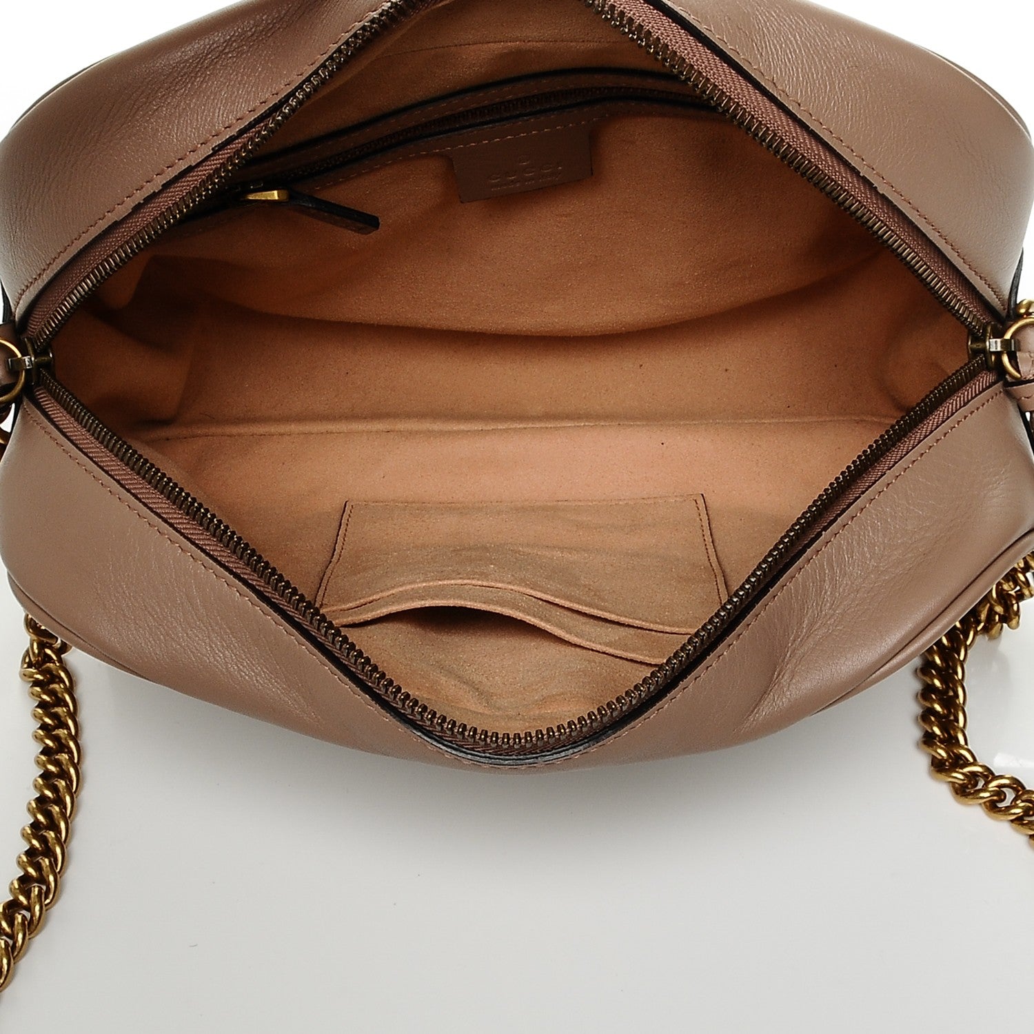 Gucci Calfskin Matelasse Medium GG Marmont Chain Shoulder Bag Porcelain Rose 5 of 8