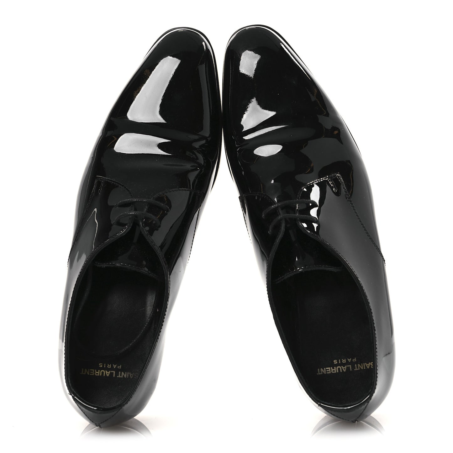 Patent Baltimora Lace Up Derby Shoes 39.5 Black