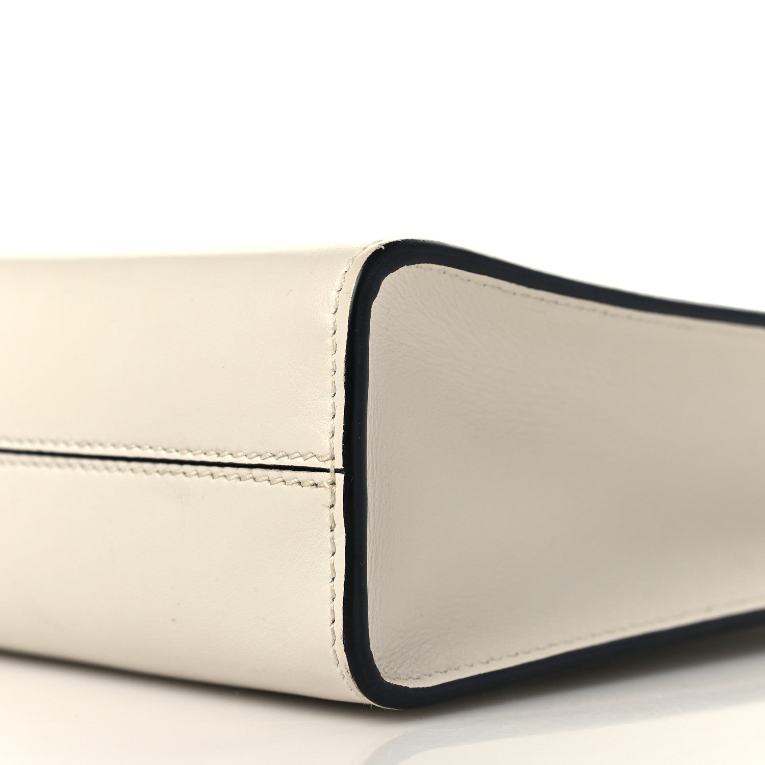 Prada Soft Calfskin Small Shoulder Bag Bianco 7 of 7