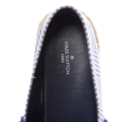 Louis Vuitton Canvas Monogram Sail Away Espadrille Flats 37 Marine 7 of 8