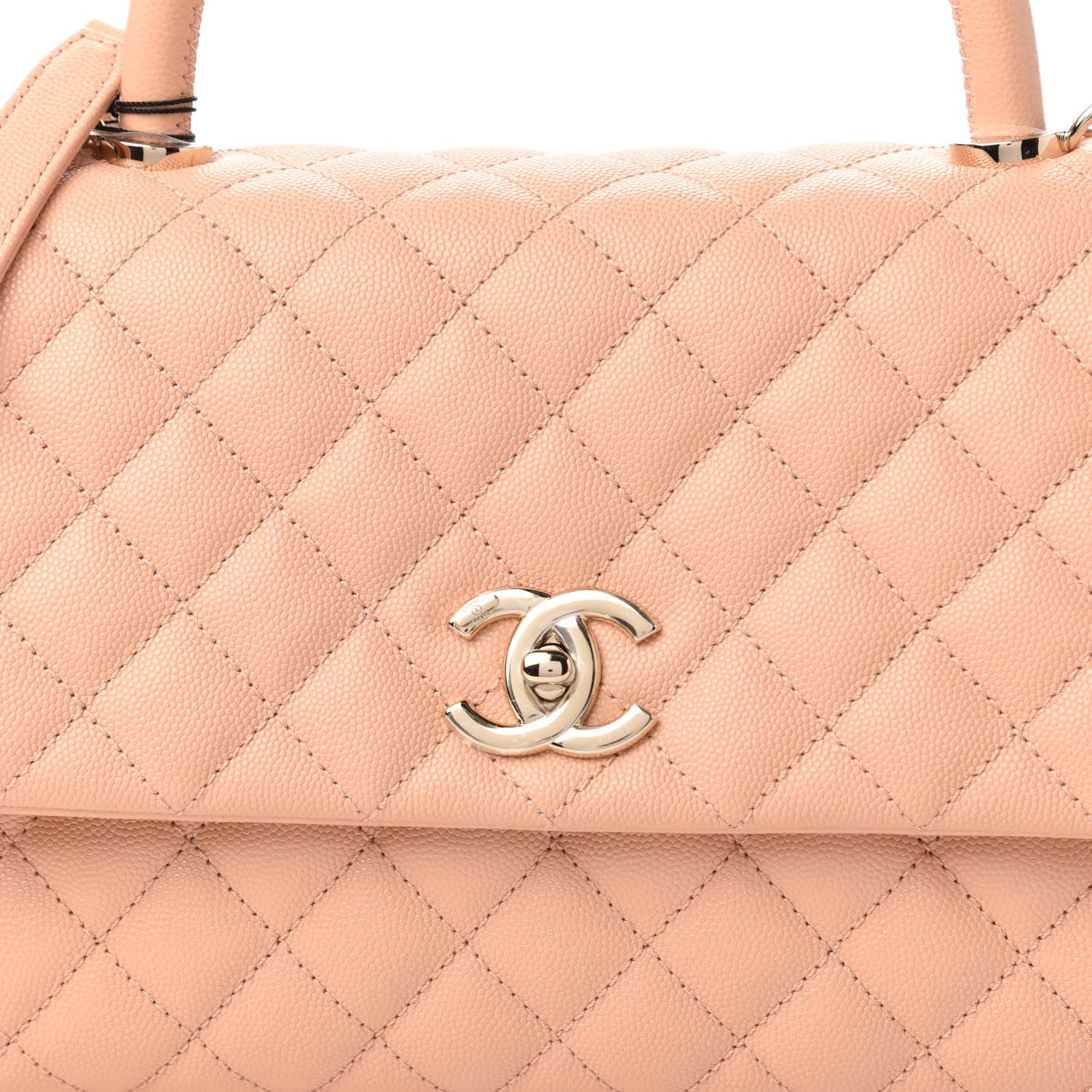 Chanel Caviar Quilted Small Coco Handle Flap Light Pink 10 of 11