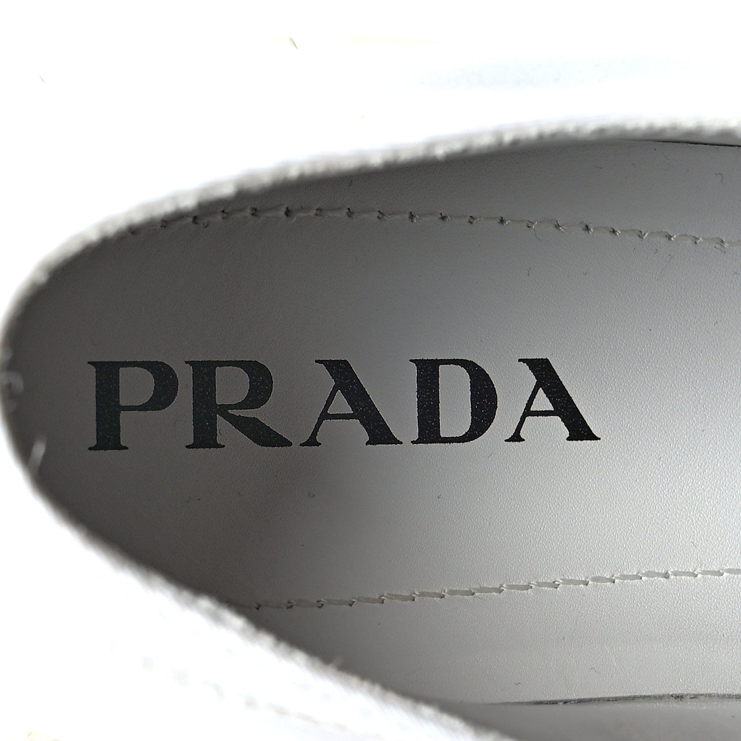 Prada Re-Nylon Gabardine Triangle Logo Double Wheel 50mm Sneakers 40 White 8 of 9